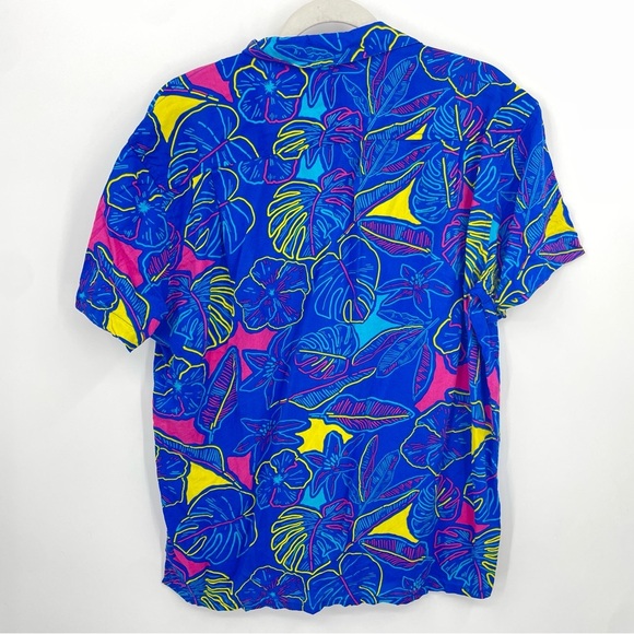 Chubbies Shirt Chubbies The Sunday Stroll Rayon Sunday Shirt Hawaiian Floral M - Picture 3 of 6